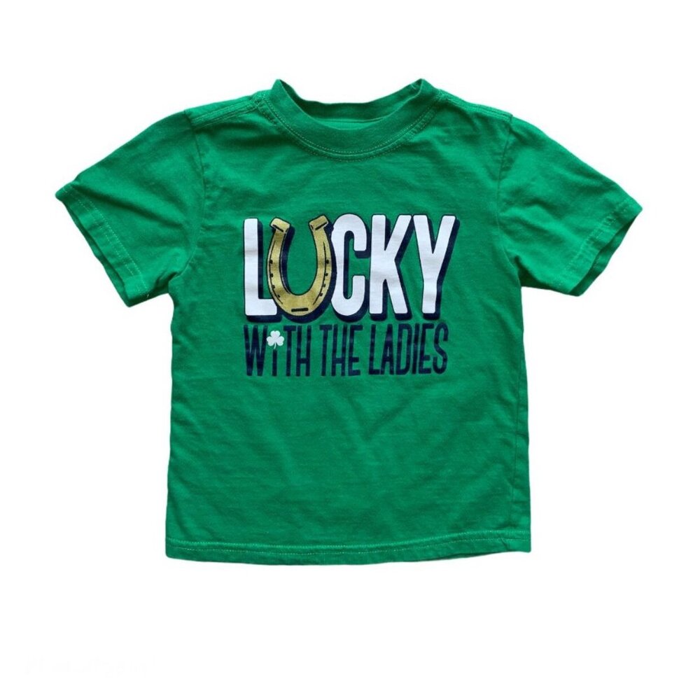 “Lucky With The Ladies” Shirt Size 4T GUC